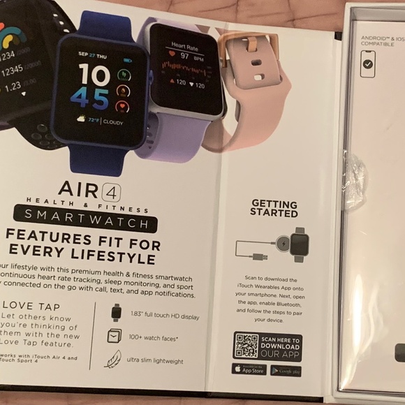 ITOUCH Air4 Health & Fitness tracker watch - Picture 2 of 2